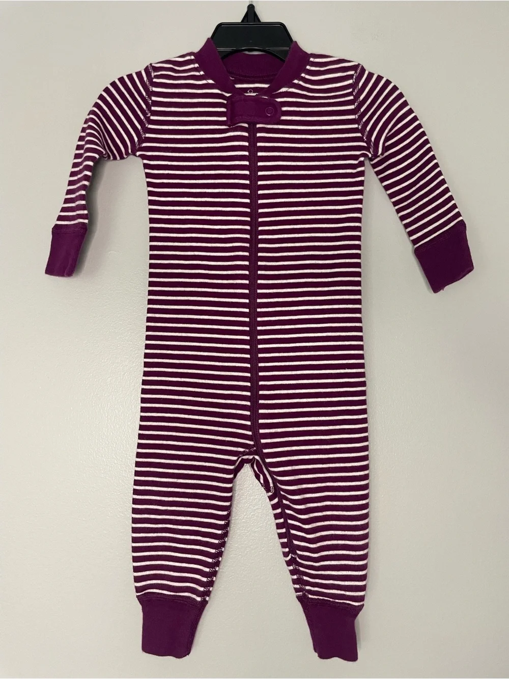 Hanna Andersson Striped Organic Cotton One Piece Sleeper